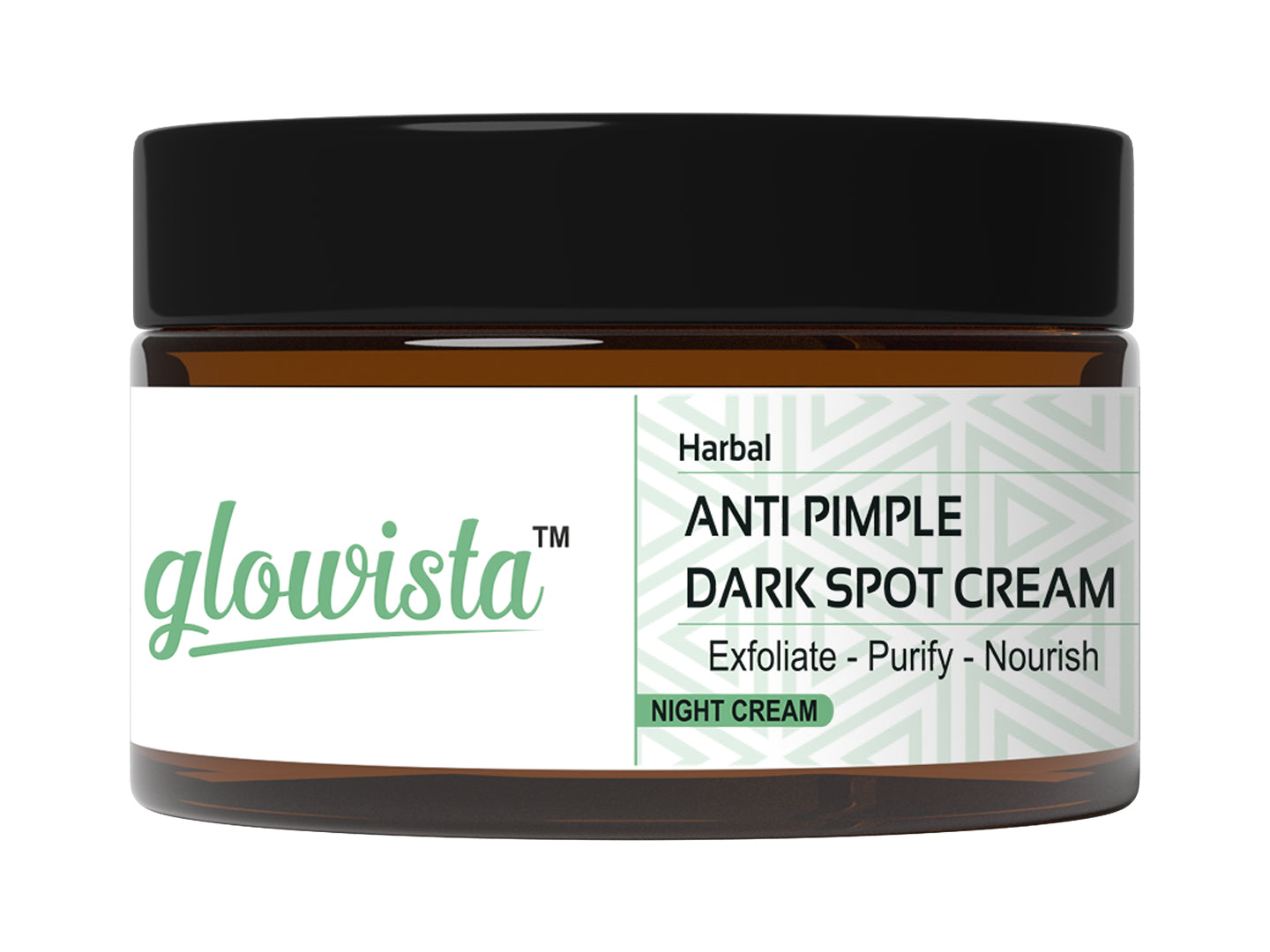 glowista Anti Pimple and Dark Spot Removal | Acne Treatment Face Cream 25g + Organic Face Pack for Glowing Skin, Tan Removal for Men and Women 50g