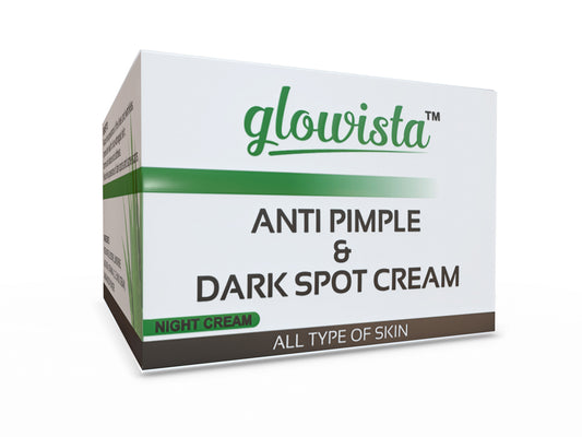 Glowista Anti Pimple And Dark Spot Removal | Acne Treatment Face Cream With Neem, & Aloe Vera For Men And Women 25g