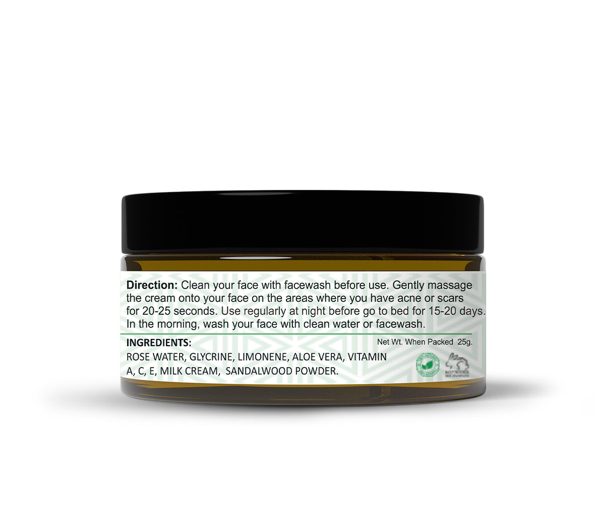 Glowista Anti Pimple And Dark Spot Removal | Acne Treatment Face Cream With Neem, & Aloe Vera For Men And Women 25g
