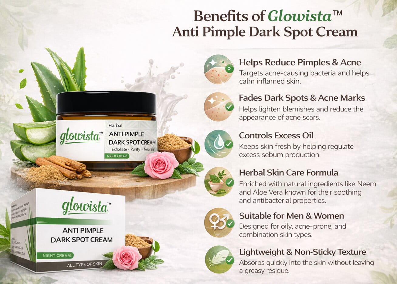 anti pimple dark spot cream