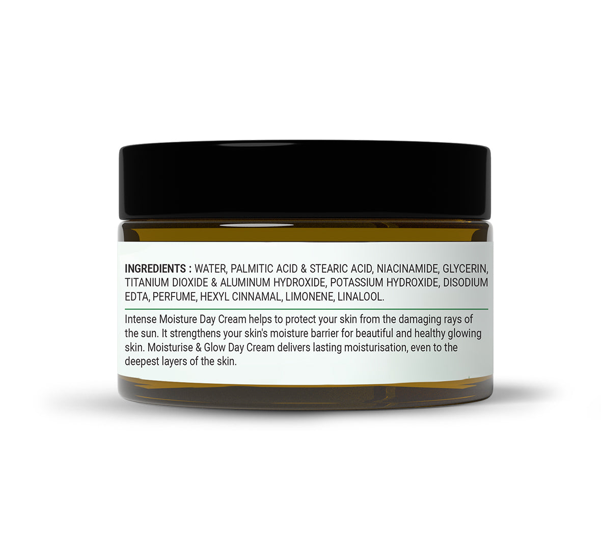 glowista Intense Moisture Day Cream Hydrating Face Moisturiser Suitable for All Skin, Nourishing Daily Face Cream 50g