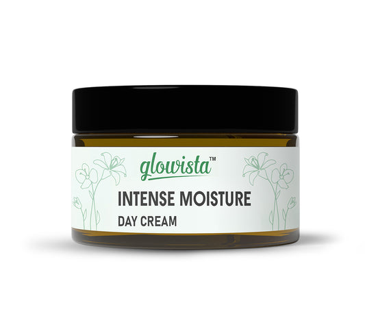 glowista Intense Moisture Day Cream Hydrating Face Moisturiser Suitable for All Skin, Nourishing Daily Face Cream 50g