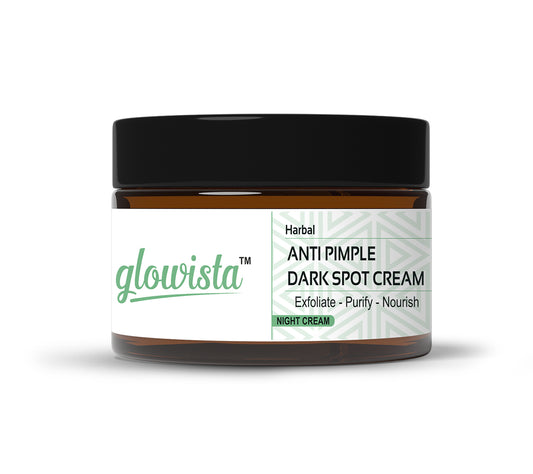 Glowista Anti Pimple And Dark Spot Removal | Acne Treatment Face Cream With Neem, & Aloe Vera For Men And Women 50g
